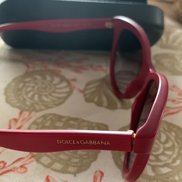 Dolce and Gabbana (Burgundy color) Sunglasses style # DG4149 - Picture 9 of 10
